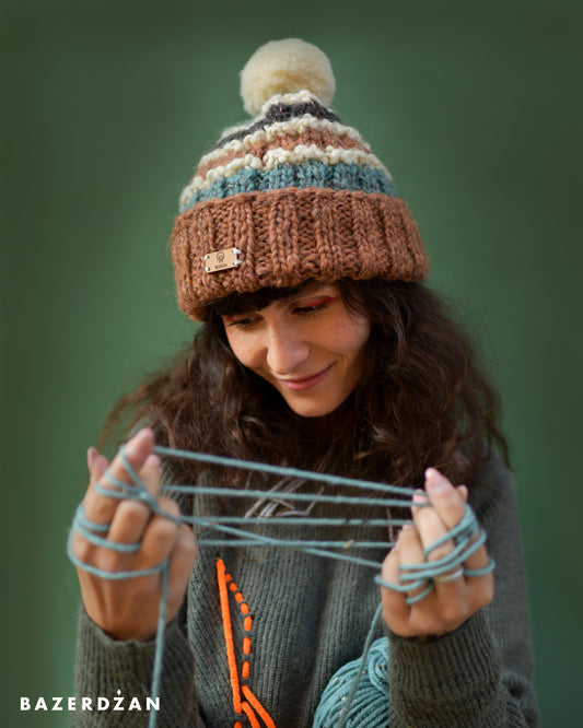 Unisex Woolen Hat with Pom Pom