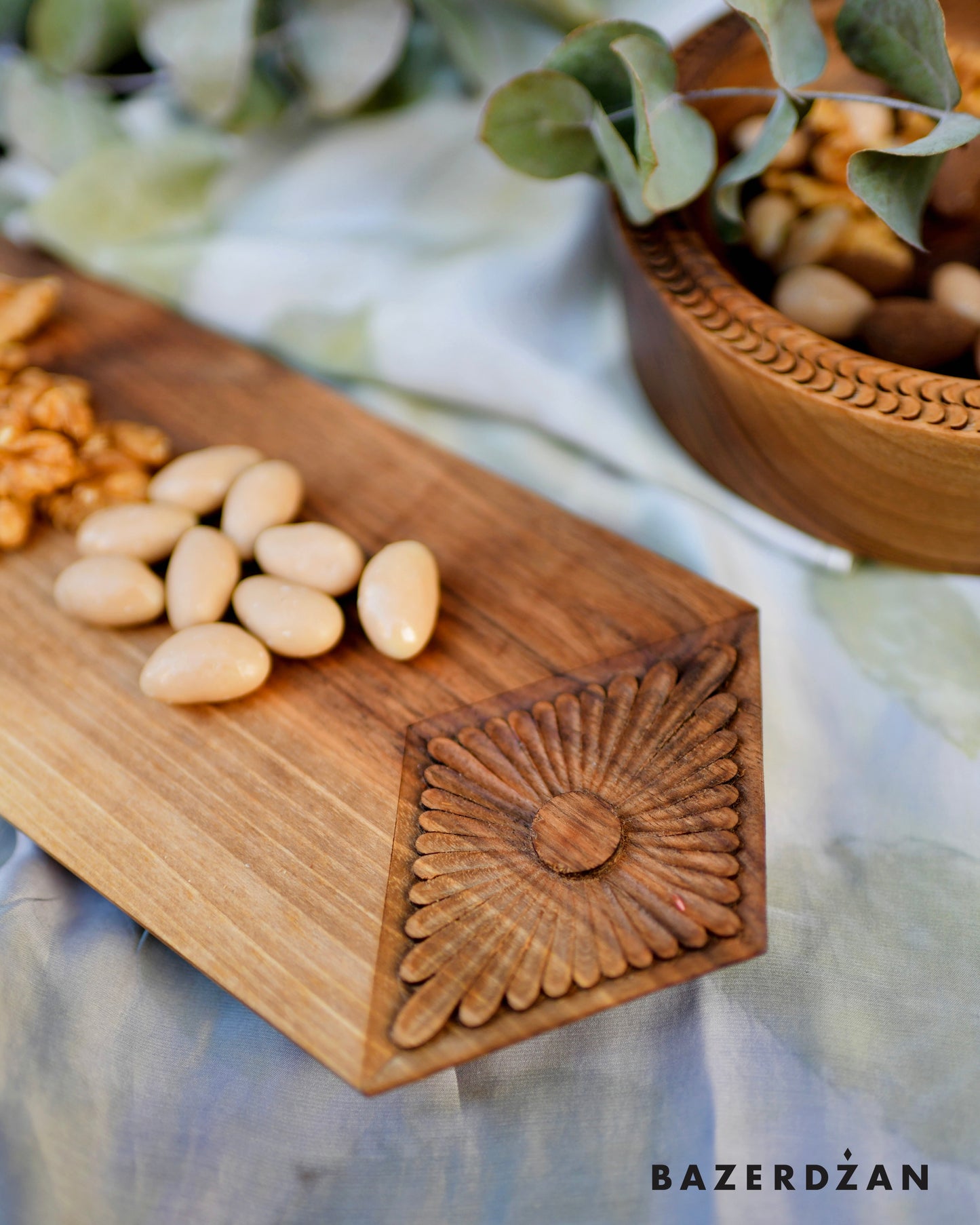 Hand Carved Wooden Board Zera