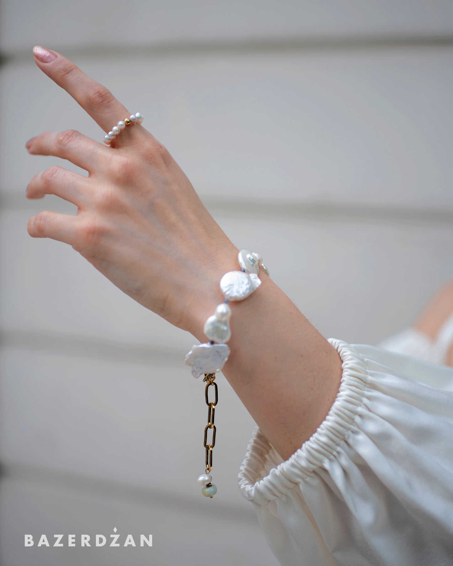 Keshi Pearl Bracelet by Nayda Jewelry