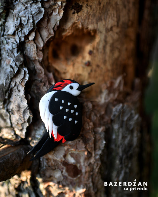 Brooch Woodpecker