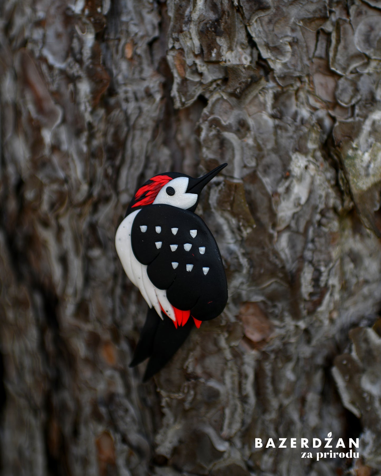 Brooch Woodpecker