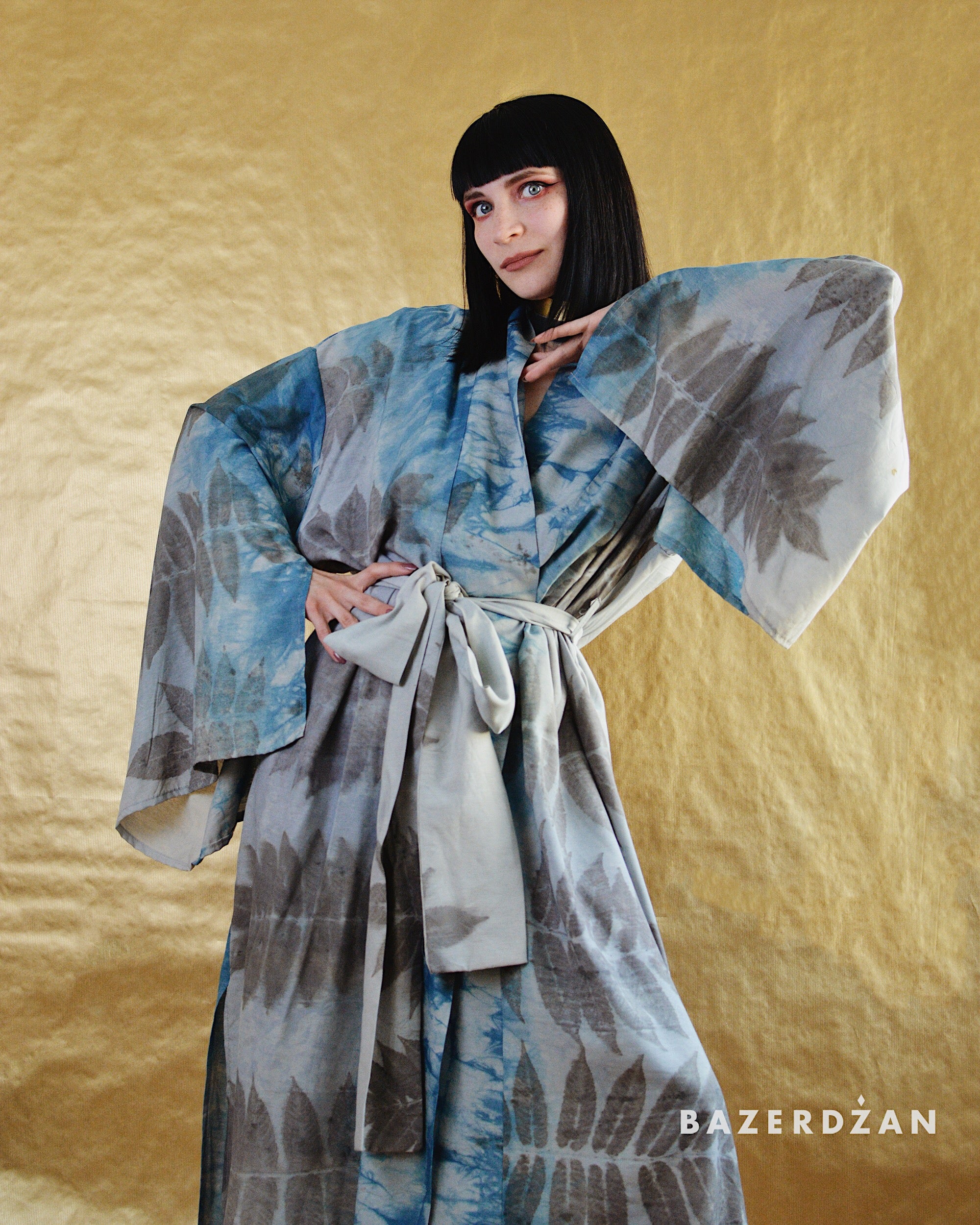 The Belle Naturally dyed online silk Kimono